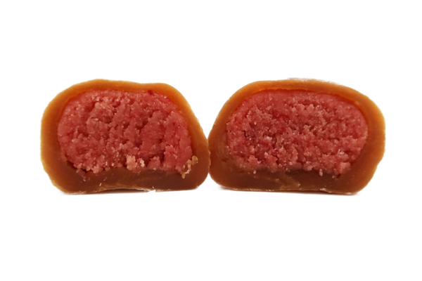 Mookie strawberry: soft mochi with chocolate chip strawberry cookie dough