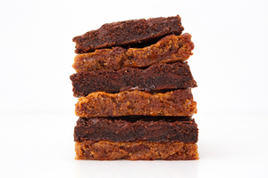 Gooey bars collection: Brunette fudgey brownie and gooey dirty blondie bars