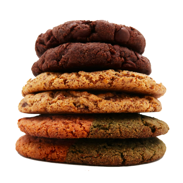 Dream Team collection: chocolate chip, double chocolate chip, and neapolitan cookies