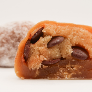 Mookie chocolate chip: soft mochi filled with chocolate chip cookie dough