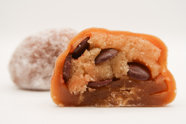 Mookie chocolate chip: soft mochi filled with chocolate chip cookie dough