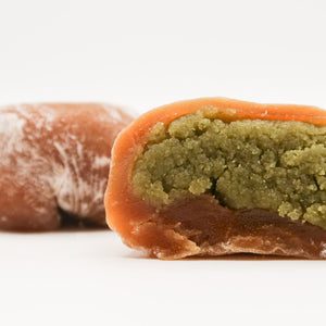 Mookie matcha: soft mochi with matcha cookie dough