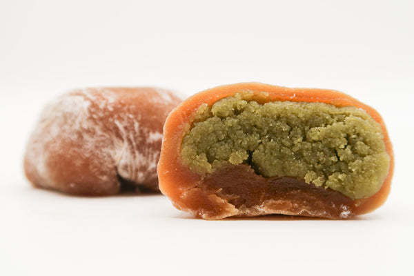 Mookie matcha: soft mochi with matcha cookie dough
